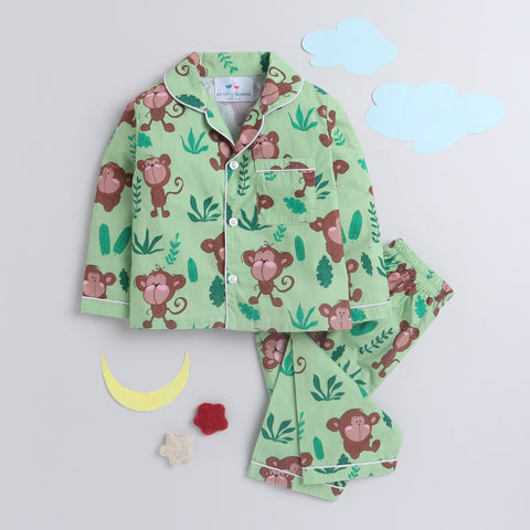 Pre-Order: Monkey Printed Night Suit