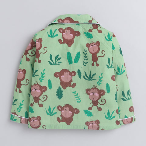 Pre-Order: Monkey Printed Night Suit