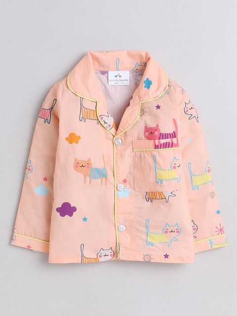 Pre-Order: Cat Print Night Suit