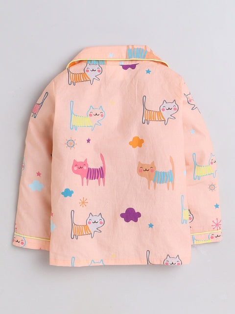 Pre-Order: Cat Print Night Suit