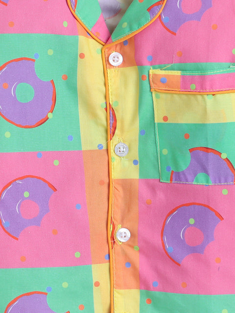 Pre-Order: Donut Print Night Suit