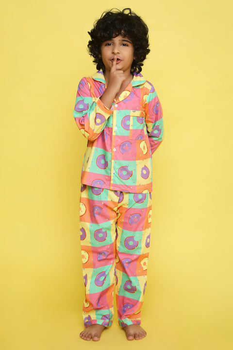 Pre-Order: Donut Print Night Suit