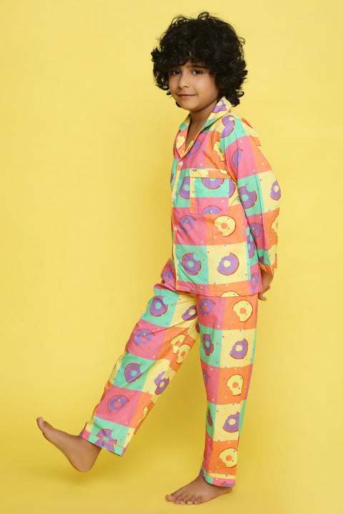 Pre-Order: Donut Print Night Suit