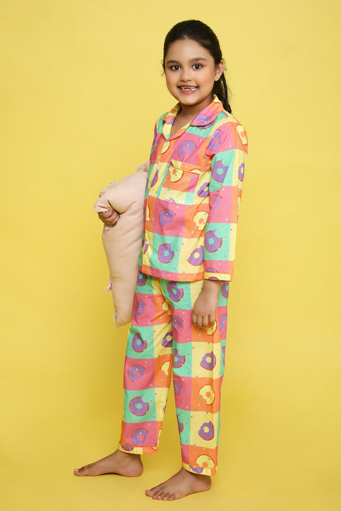 Pre-Order: Donut Print Night Suit