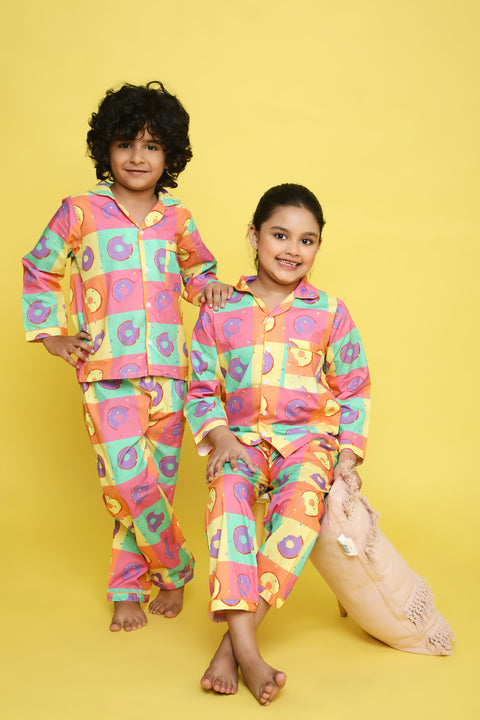 Pre-Order: Donut Print Night Suit