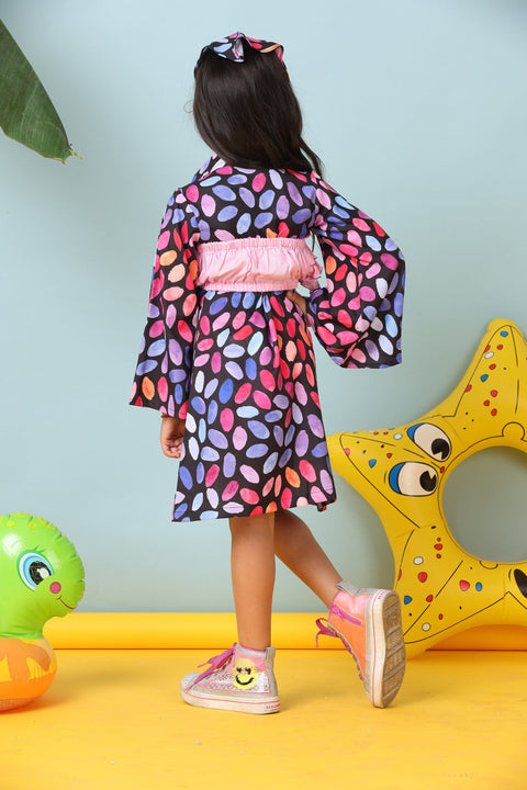 Pre-Order- Abstract Print Co-Ord Set for Girls