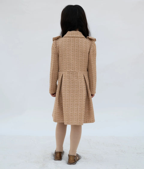 Pre-Order: Beige Tweed Frock