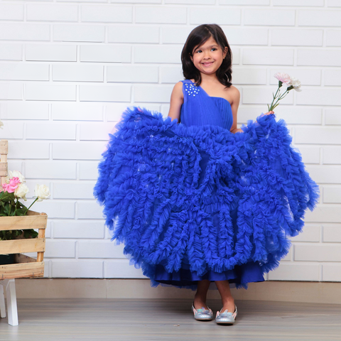 Pre-Order: Tiny Tots Gown in Royal blue