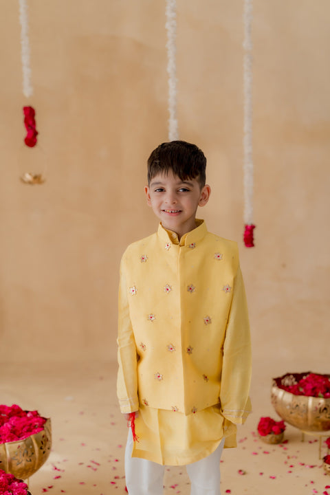 Pre-Order: Yellow Starburst Jacket Set