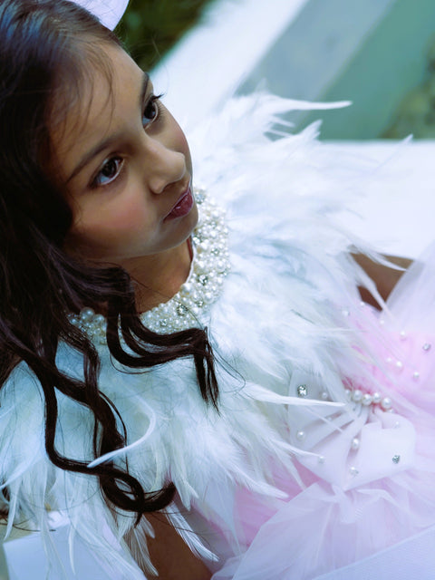 Pre-Order: Dual-Colour Princess Net Flared Dress