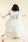 Pre-Order: White Unicorn High Low Gown