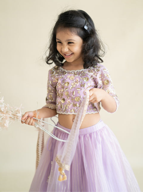 Pre-Order: Exquisitely Hand Embroidered Lehenga Set