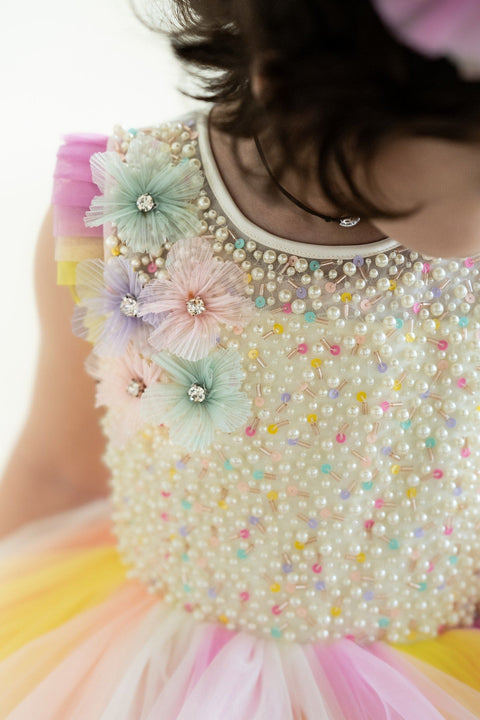 Pre-Order: Layered Colourful Tulle Dress