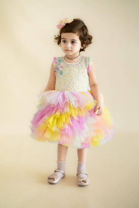 Pre-Order: Layered Colourful Tulle Dress