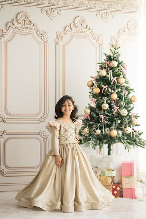 Pre-Order: Gold Crystal Gown