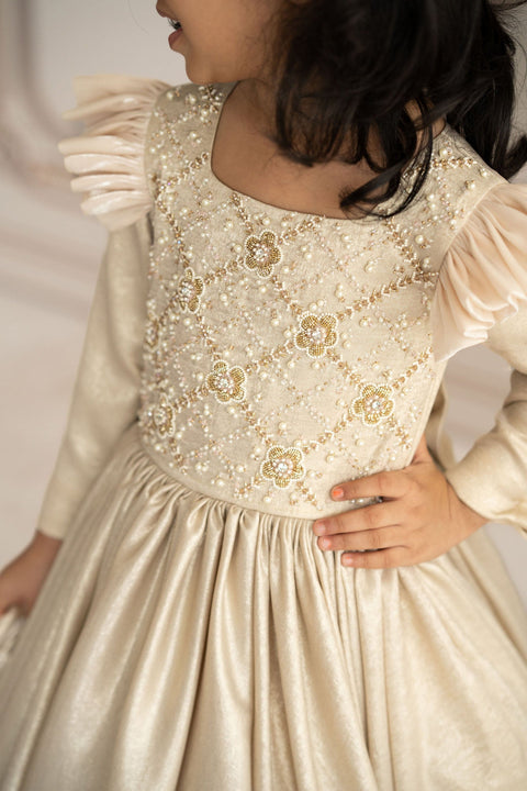 Pre-Order: Gold Crystal Gown