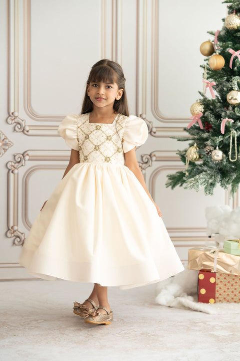 Pre-Order: Cream Crystal Gown