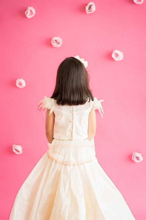 Pre-Order: Box Pleated Lehenga Set