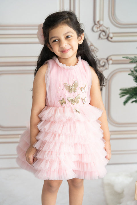 Pre-Order: Layered butterfly dress