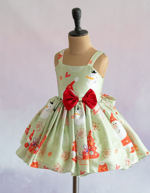 Pre-Order: Mint Green Santa Dress