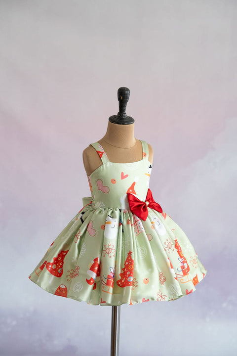 Pre-Order: Mint Green Santa Dress