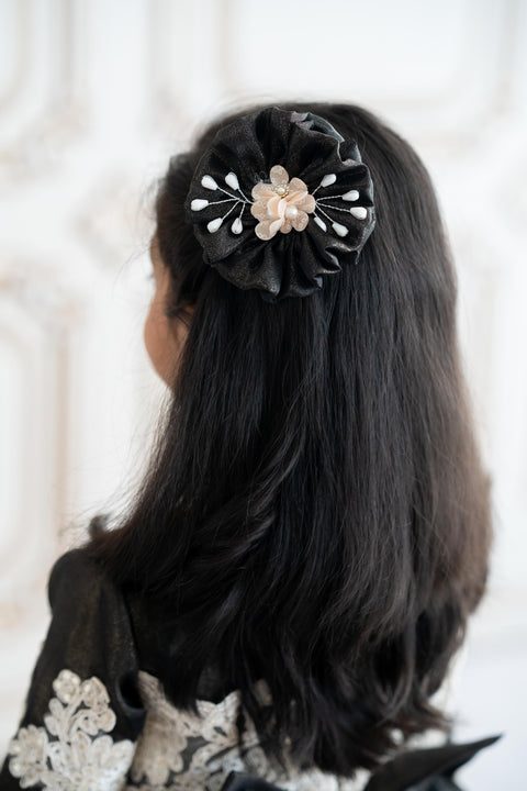 Pre-Order: Black lace shimmer gown