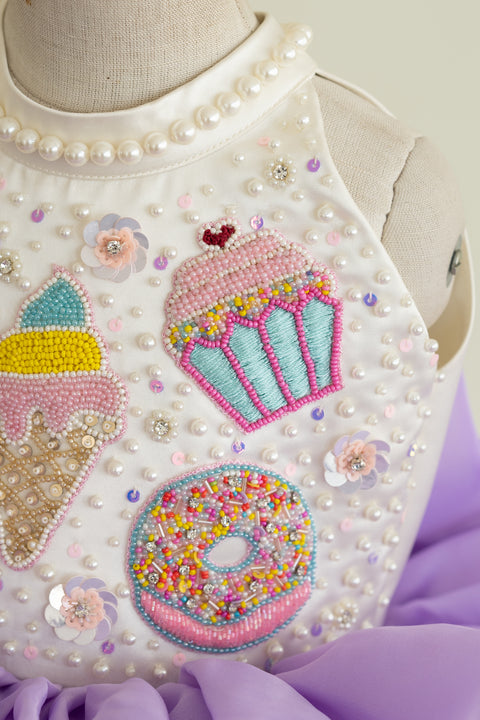 Pre-Order: Layered halter dress with candies