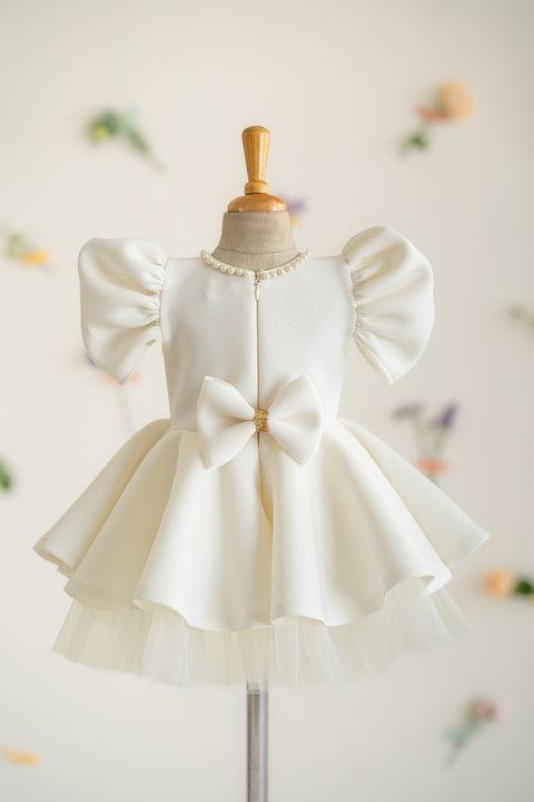 Pre-Order: Butterfly White Neo Dress With Flare