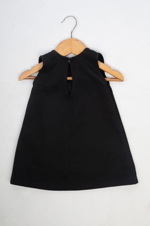 Pre-Order: Black Dress with Stone Bows