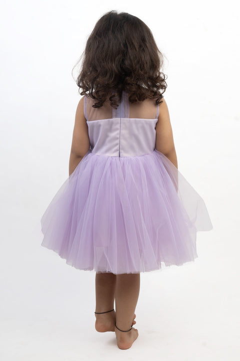 Pre-Order: Lilac Drape Flower Frock