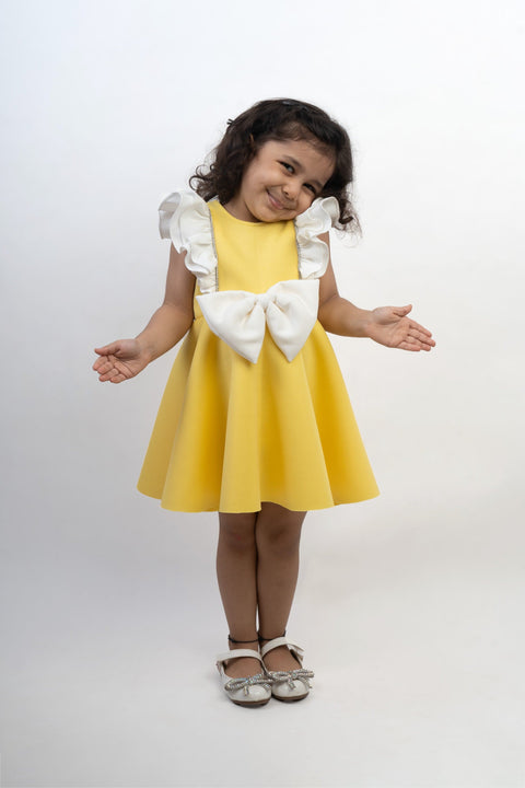 Pre-Order: Yellow Stone Bow Dress