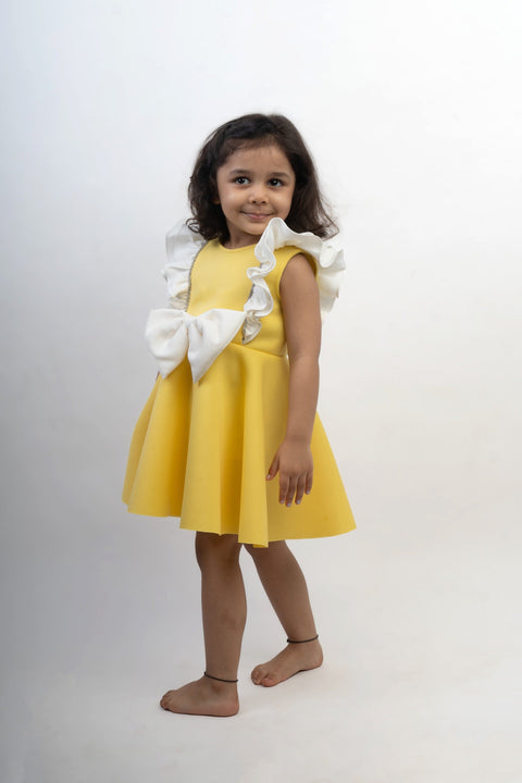 Pre-Order: Yellow Stone Bow Dress