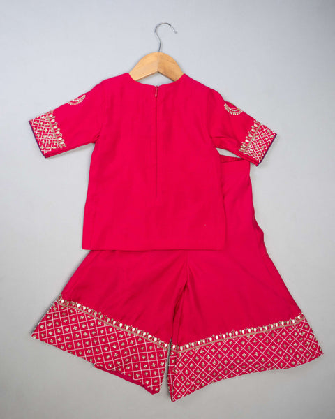 Pre-Order: Pink Seq Palazzo Set