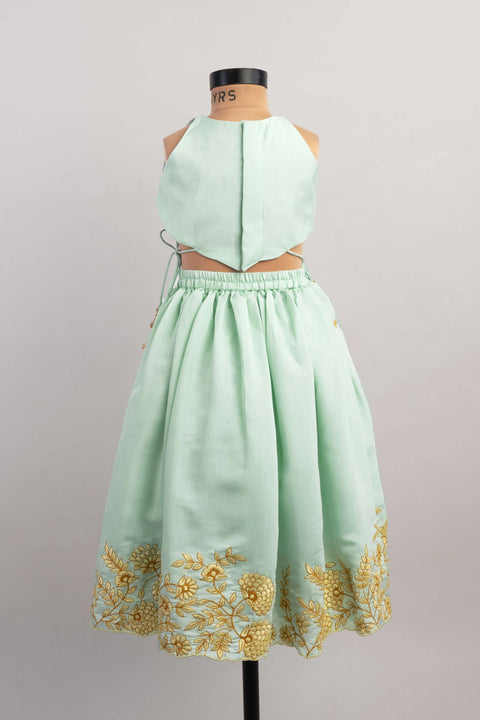 Pre-Order: Blue Thread Embroidery Ghagra