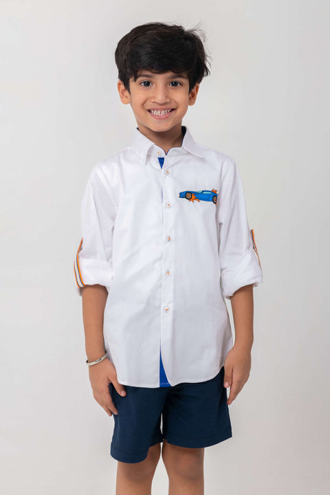 Pre-Order: RACE CAR EMB SHIRT