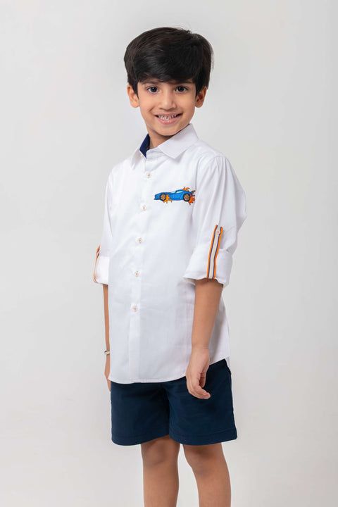 Pre-Order: RACE CAR EMB SHIRT