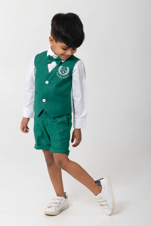 Pre-Order: EMRALD GREEN LOGO WAISTCOAT SET