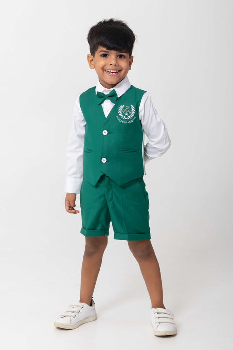 Pre-Order: EMRALD GREEN LOGO WAISTCOAT SET
