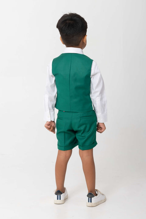 Pre-Order: EMRALD GREEN LOGO WAISTCOAT SET