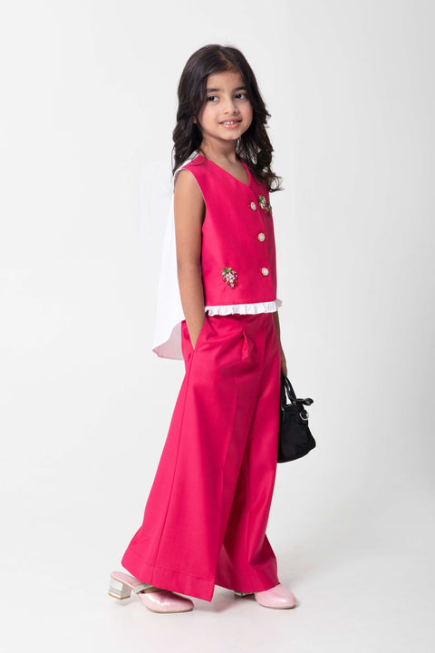 Pre-Order: STRAWBERRY EMBROIDERED WAISTCOAT WITH MATCHING TROUSERES OR  FORMAL SHORTS