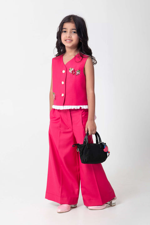 Pre-Order: STRAWBERRY EMBROIDERED WAISTCOAT WITH MATCHING TROUSERES OR  FORMAL SHORTS