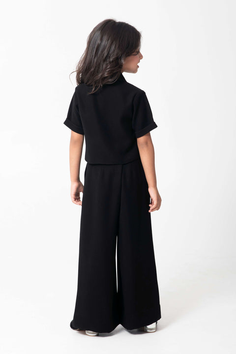 Pre-Order: BLACK DOUBLE BREASTED WAISTCOAT WITH FORMAL TROUSERS