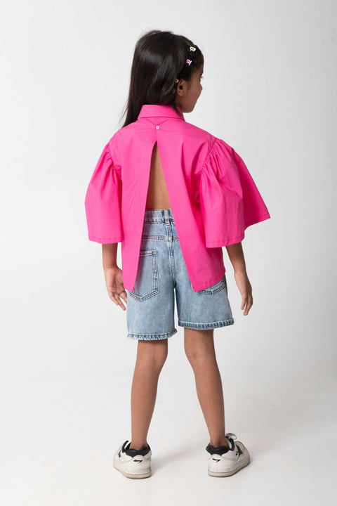 Pre-Order: PINK SHIRTH WITH PEAR EMBROIDERED