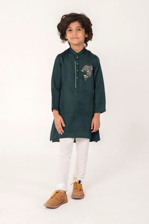 Pre-Order: CHEETA FACE EMBROIDERY KURTA