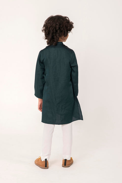 Pre-Order: CHEETA FACE EMBROIDERY KURTA