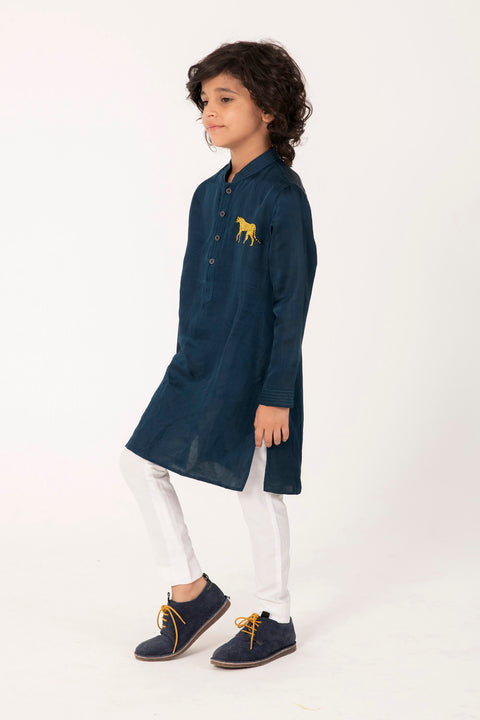 Pre-Order: CHEETA EMBROIDERY KURTA