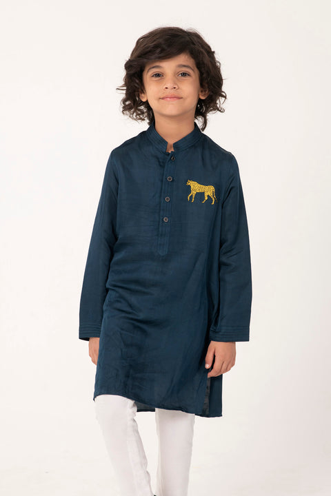 Pre-Order: CHEETA EMBROIDERY KURTA