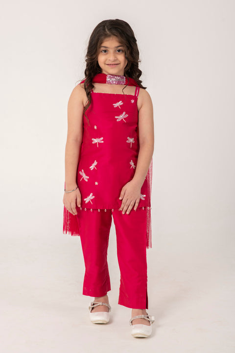 Pre-Order: STRAPY RANI PINK SUIT