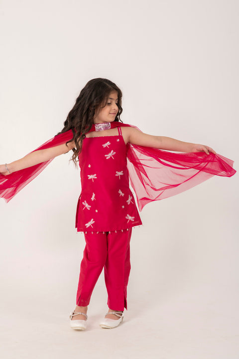 Pre-Order: STRAPY RANI PINK SUIT