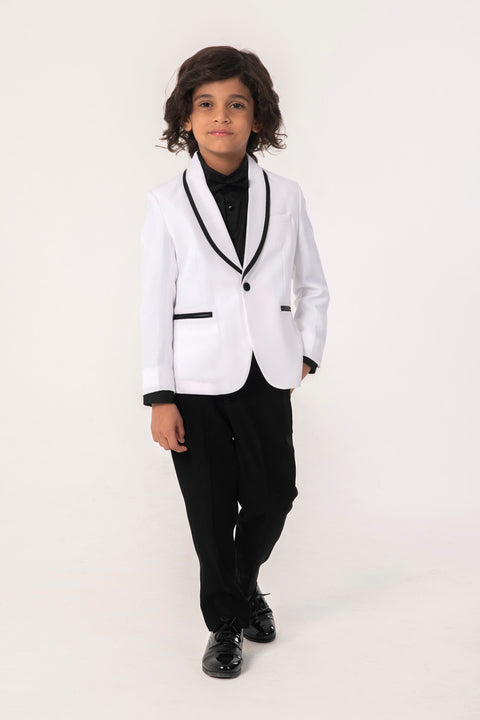 Pre-Order: CLASSIC WHITE TUXEDO WITH BLACK PANTS